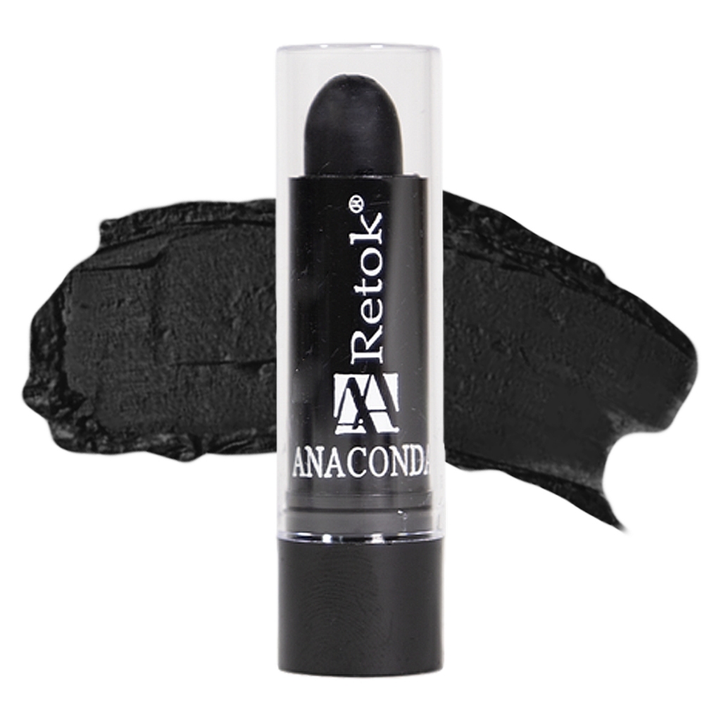 Batom Retoque Cabelos Brancos Anaconda Retok Stick 3g Preto em Oferta na Shopee