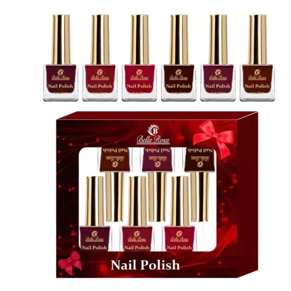 Kit Com 6 Esmaltes Comum - 6902 Bella Rosa
