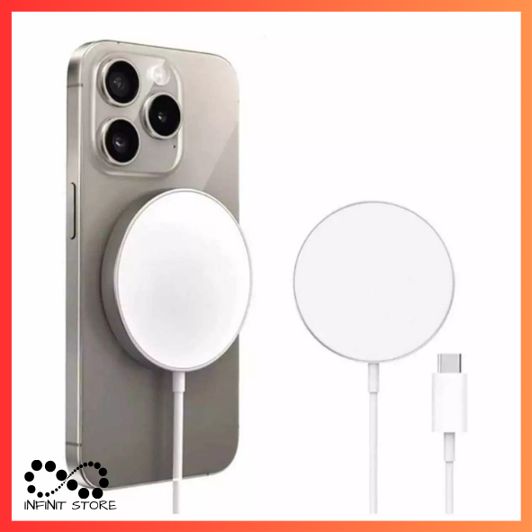 Carregador Magnético Magsafe Com Fio Para Iphone Cabo Tipo C Carregamento Rápido