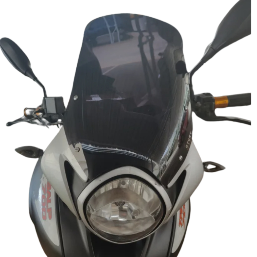 Bolha Alongada Transalp Xl 700 V 2007 Até 2014 +10cm Fumê Preto - Otuky Bolhas