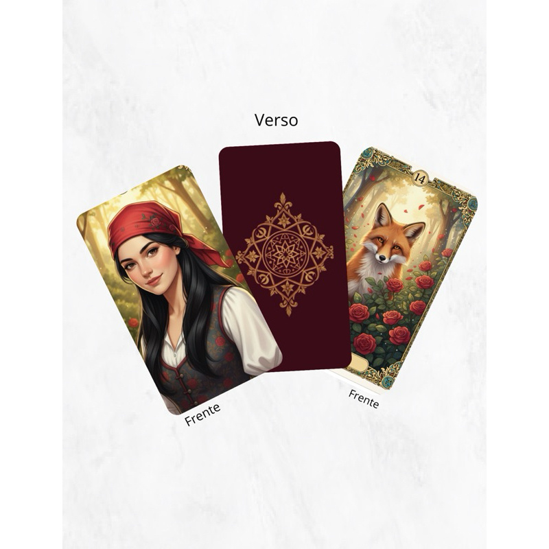 O LEGITIMO BARALHO CIGANO DAS ROSAS - LENORMAND 36 CARTAS