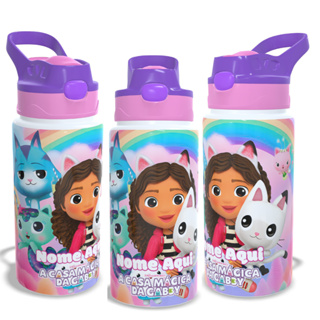 Garrafa Squeeze Infantil A Casa Mágica Da Gabby com Nome Personalizado em Oferta na Shopee
