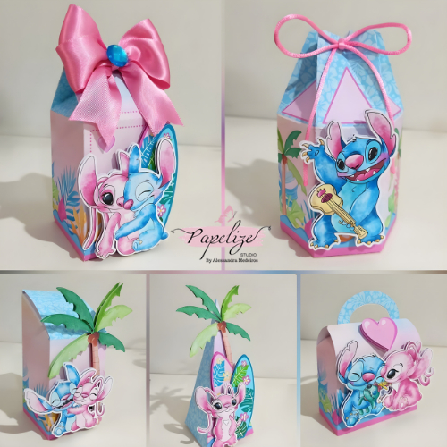 Kit Festa infantil Personalizada 3D -  Sttch  Caixa Aniversário Lembrancinhas