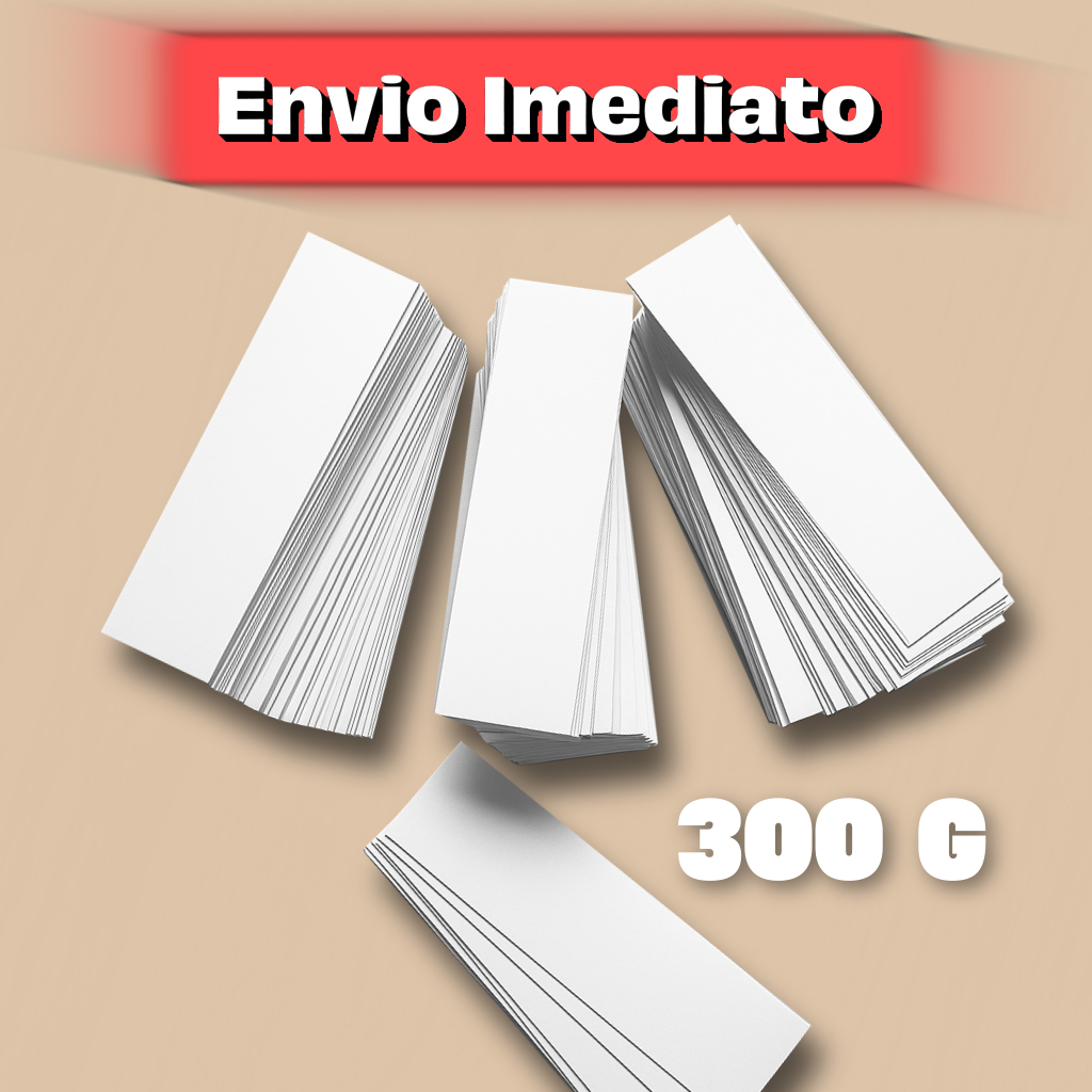200 Papeleta para Faixa Unitária | medida 4,0 x 14,5 ideal para expor suas faixas unitárias