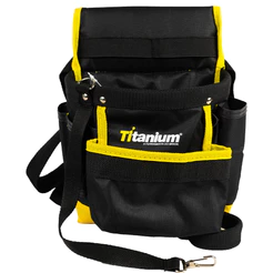 Bolsa Cinto de Ferramentas com 7 Bolsos 26X28CM Titanium Platina