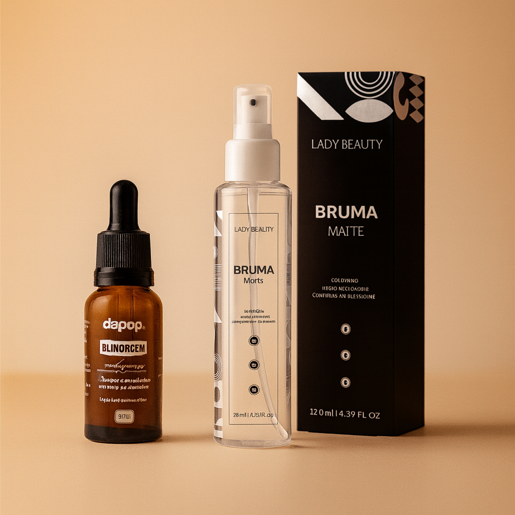 Kit Fixador de Maquiagem Blindagem Dapop + Bruma Matte em Oferta na Shopee
