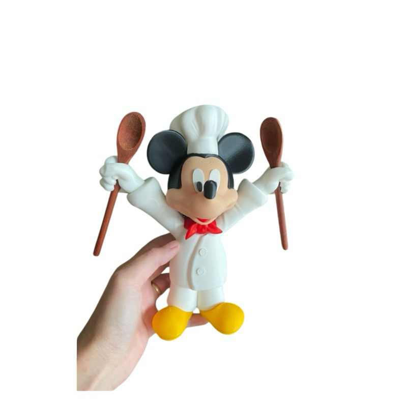Boneco Mickey Chef Cozinheiro Disney 🍴 Enfeite Decoração Cozinha Utensílios Colheres em Oferta na Shopee
