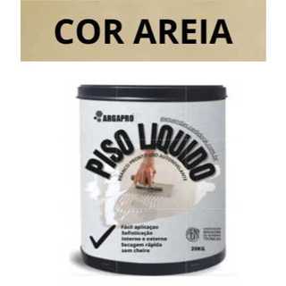 Piso liquido COR AREIA Autonivelante ARGAPRO kit 20kg em Oferta na Shopee