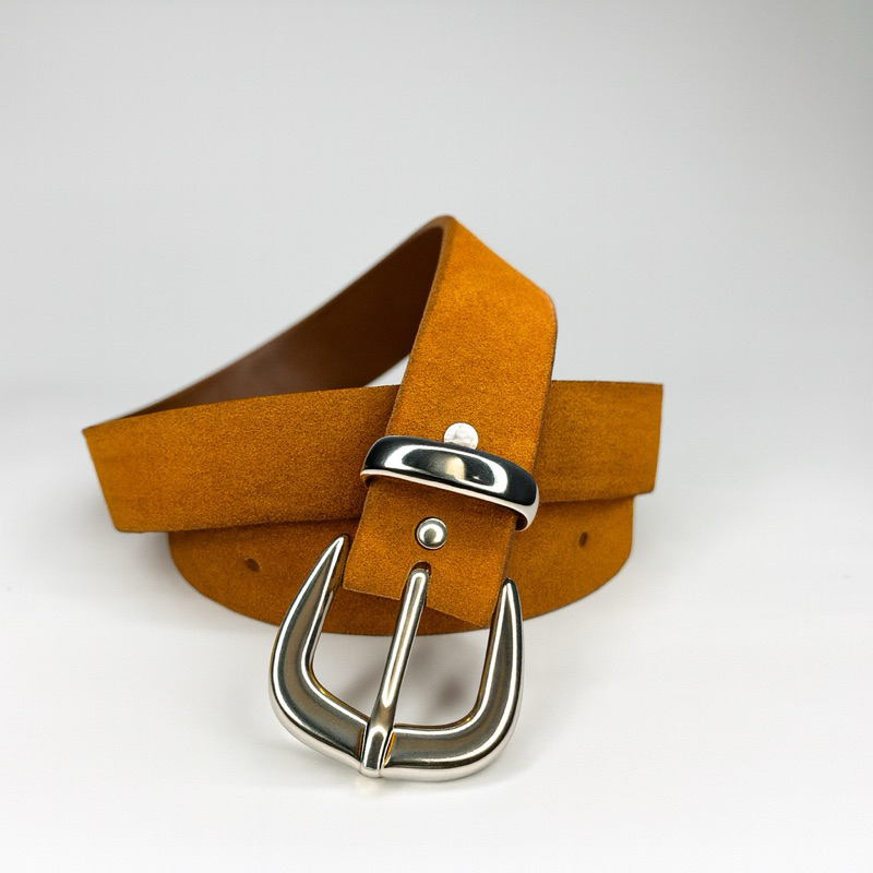Cinto Feminino em COURO LEGÍTIMO CAMURÇA - Largura 2,7cm (CF90)
