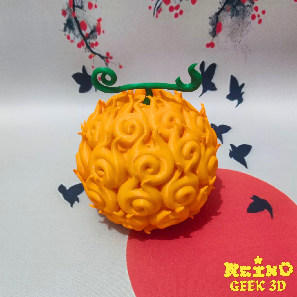 Akuma No Mi - Mera Mera em PLA Fruta do Ace/Sabo 12CM - One Piece