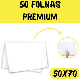 Papel Seda Branco Premium 50x70 - 50 Unidades Embalagens Roupa Presente em Oferta na Shopee