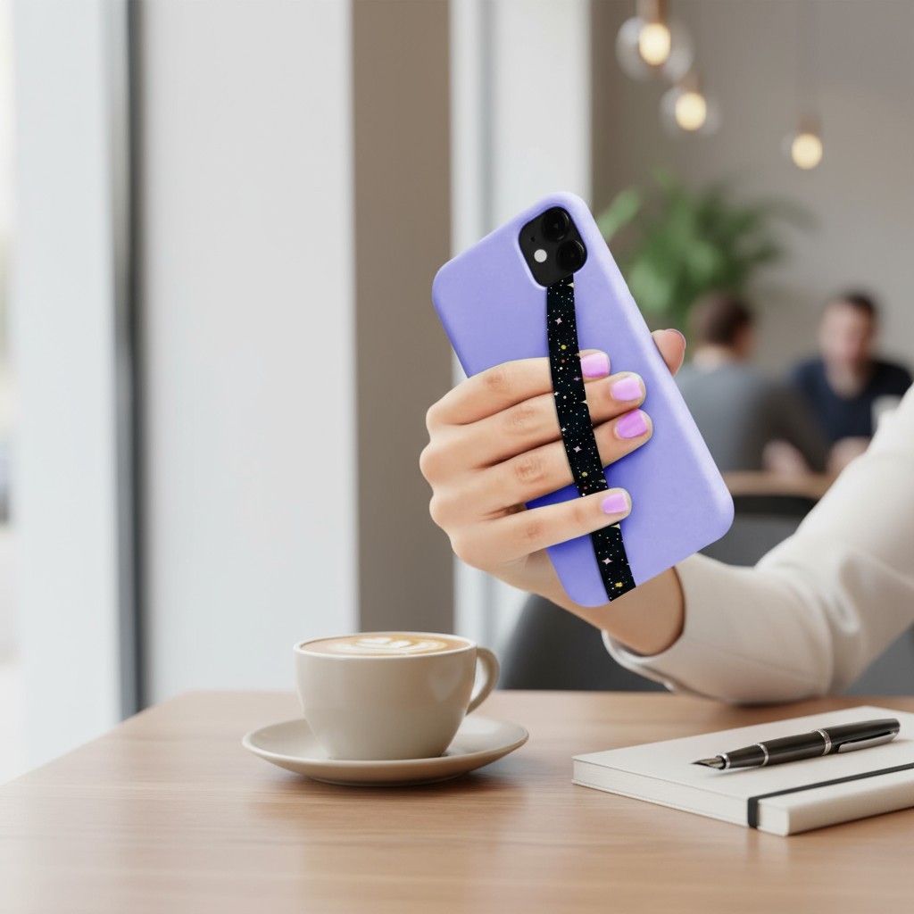 Fita Salva Celular Espessura 1,5cm Espaço Lua Estrelas Infinito em Oferta na Shopee