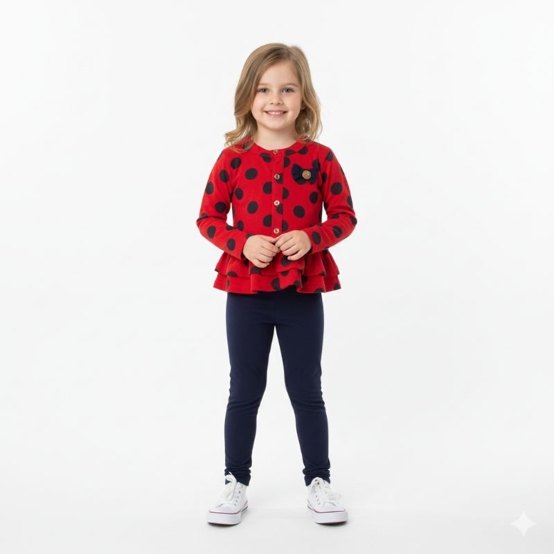 Conjunto Feminino Infantil Inverno Elian Tamanho 2 .