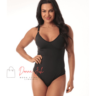 Modelador Cinta Body Compressão Reforçado Alças com Regulagem sem Bojo Feminino PP P M G GG 50 52 em Oferta na Shopee