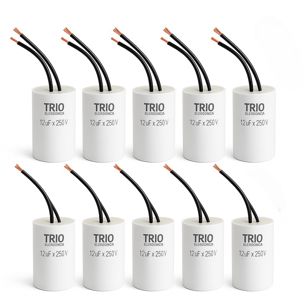 kit 10 Capacitor 12uf 250 Portão Eletrônico (k-12-13) em Oferta na Shopee