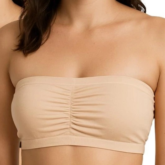 Sutiã feminino Top Faixa Tomara Que Caia Bustiê com Bojo Tecido Macio e Confortável Use no Dia a Dia em Oferta na Shopee