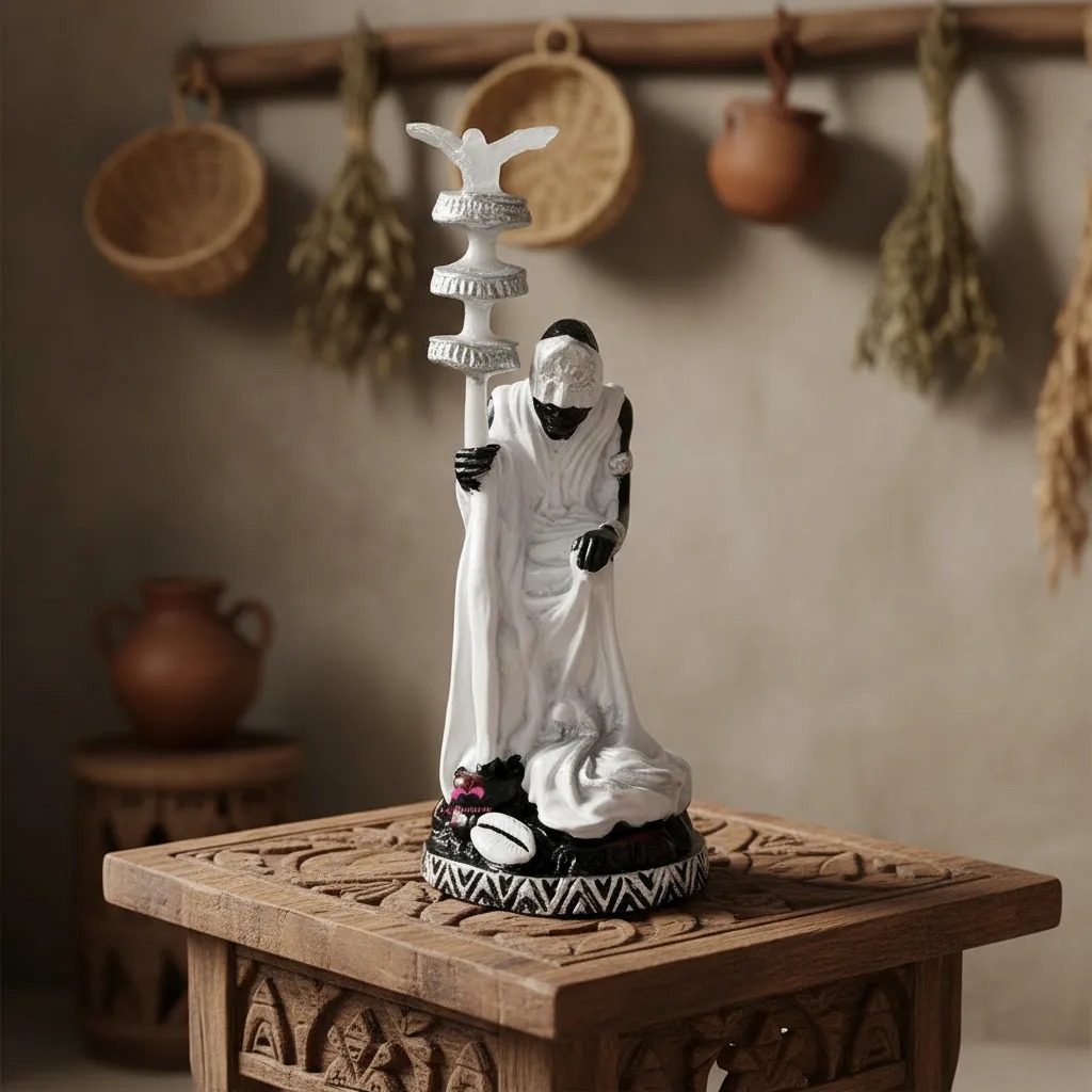 Imagens De Orixas Oxalá Resina Umbanda Candomblé 15cm Resina em Oferta na Shopee