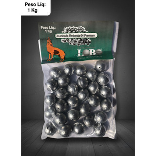 Chumbada Para Pesca Redonda Bola (1 Kg) Tamanho nº 4