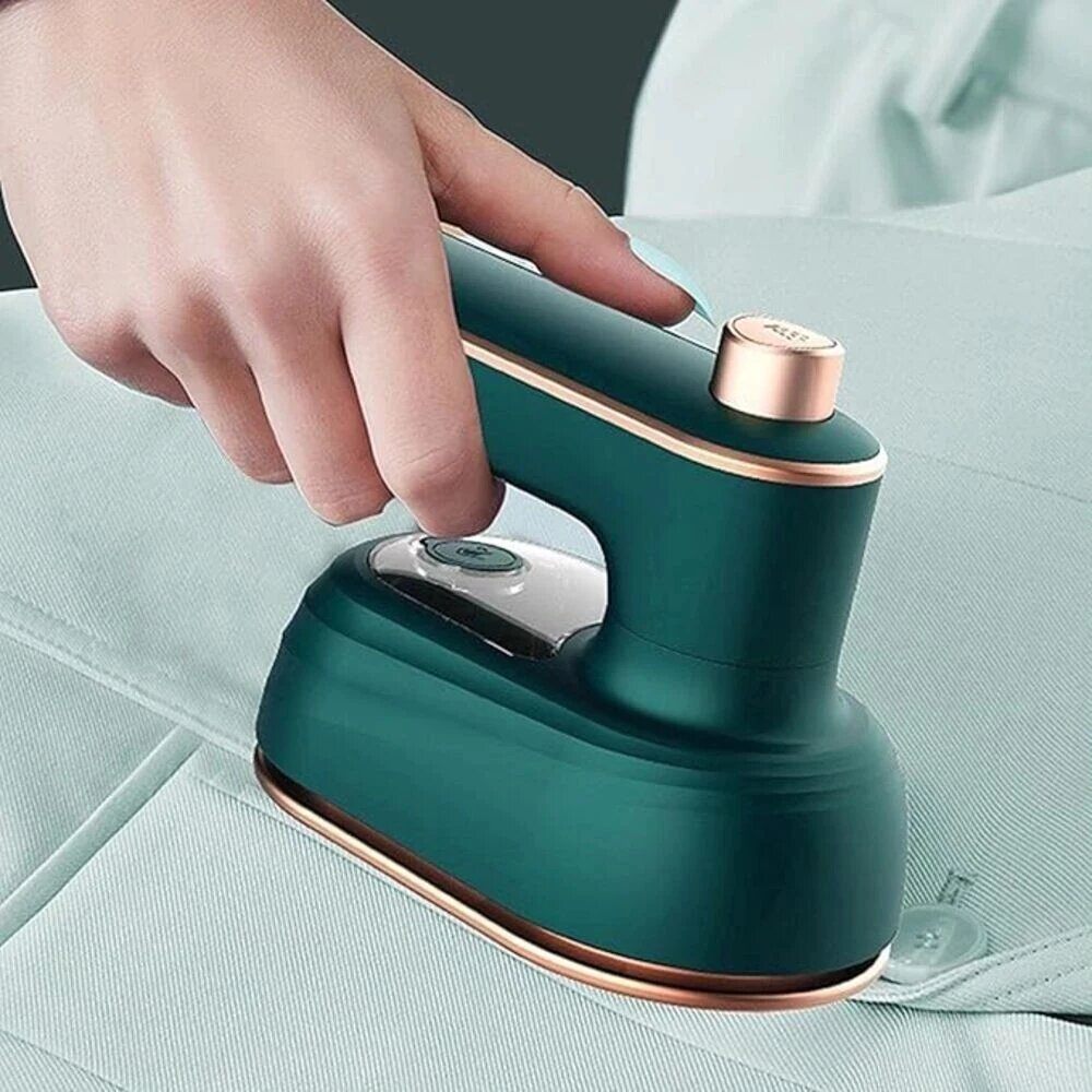 Mini ferro de passar roupa á vapor portátil cabe na mala bolsa viagem bivolt alta temperatura compacto utilidades