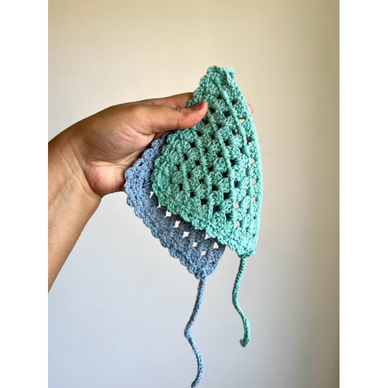 Bandana Pet Gato Cachorro Crochet Moda Verão