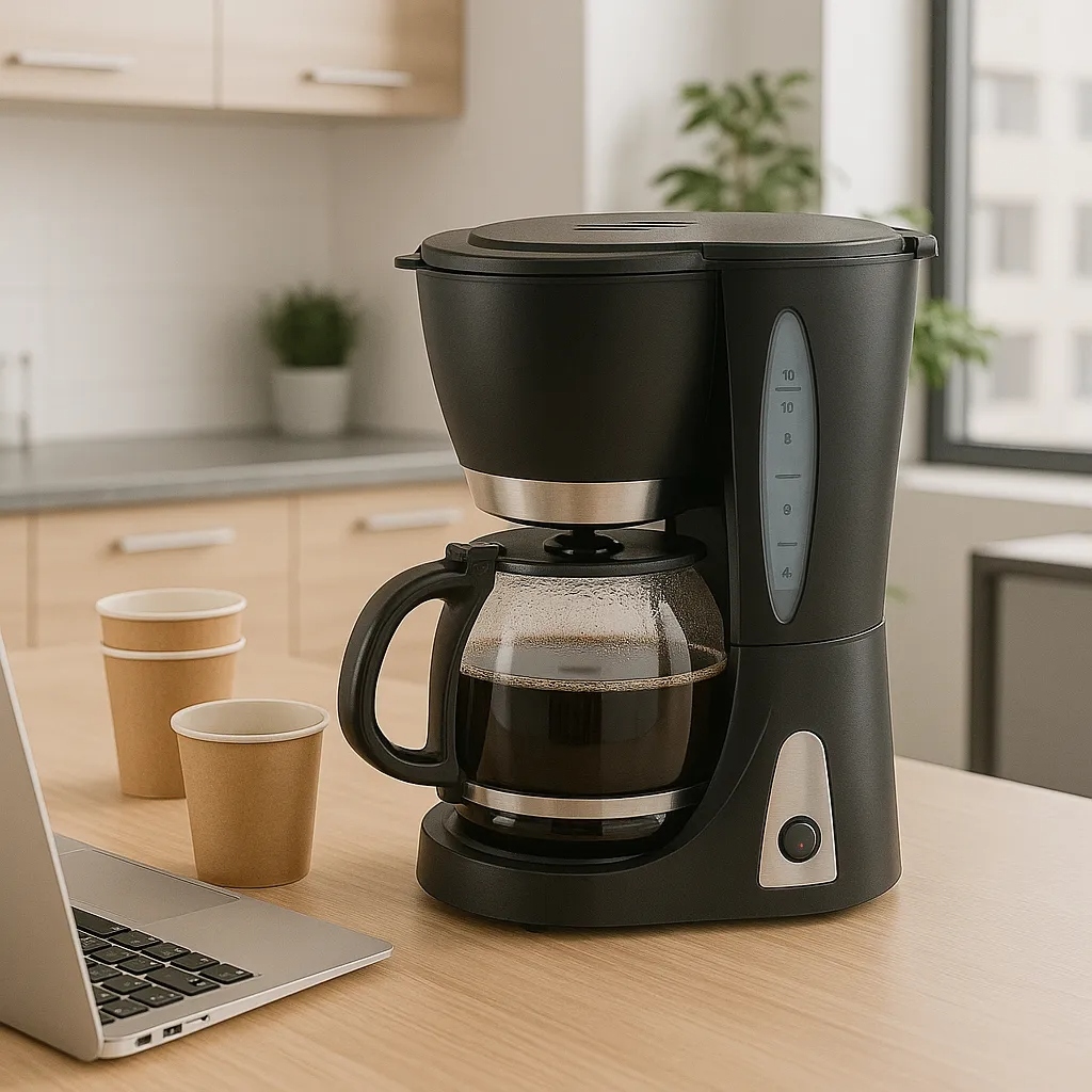 Cafeteira Elétrica 30 Xícaras 127V Preta Cafeteira Grande Elétrica Automática Café Rápido Servir