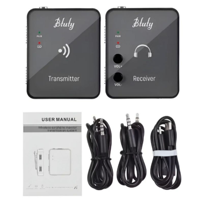 Top 1 Monitor de áudio sem fio - Transmissor e Receptor de áudio.