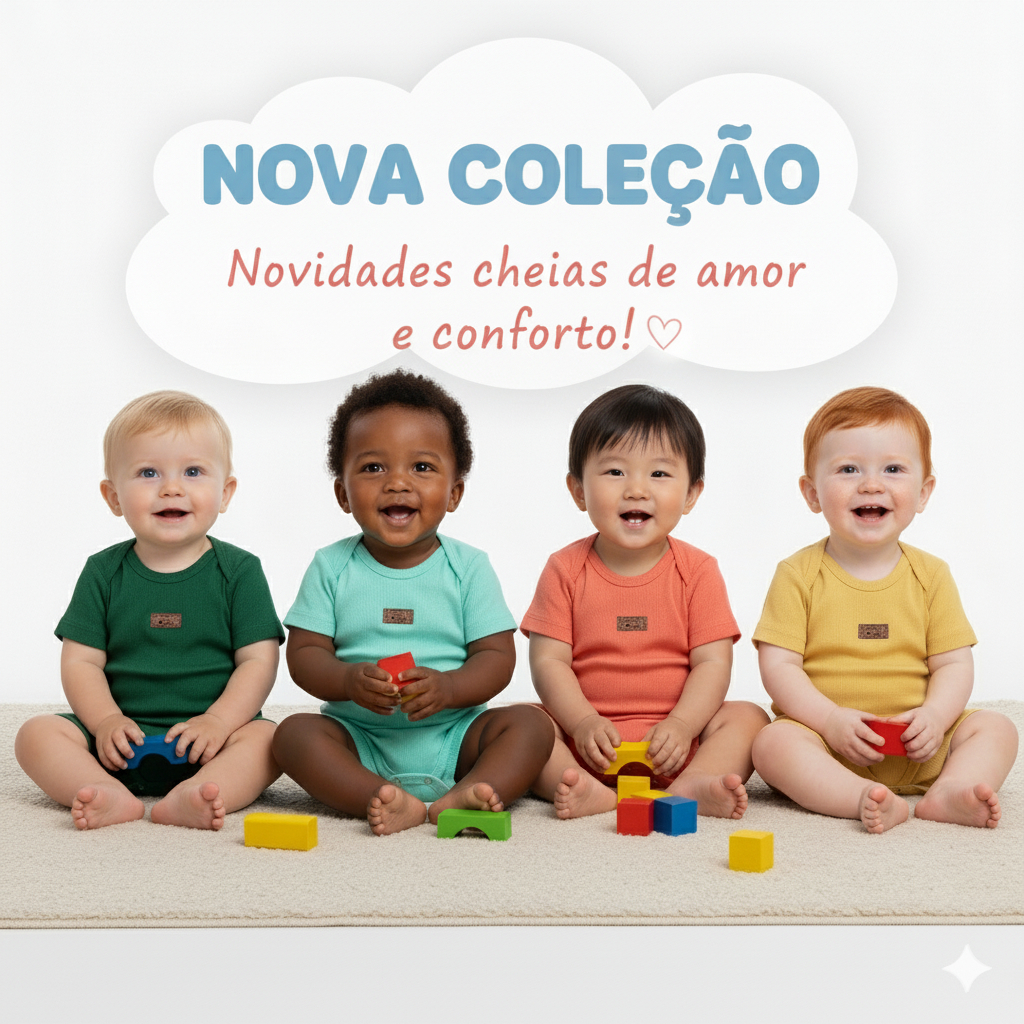 Conjunto Canelado Algodão  Body Bebê Manga Curta e Shorts Verão  Menino Menina P ao GG em Oferta na Shopee
