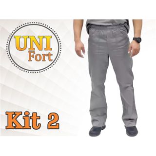 KIT DE 2 CALÇAS  DE BRIM REFORÇADA PARA USO PRFISSIONAL em Oferta na Shopee