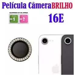 Películas Lente Câmera Brilho brilhante Diamante Para iPhone 16E Iphone16E