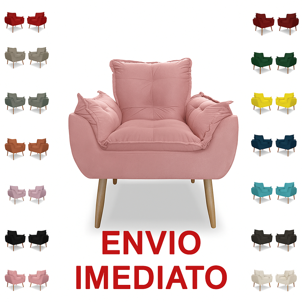 Poltrona Opala para Penteadeira e Quarto de Menina