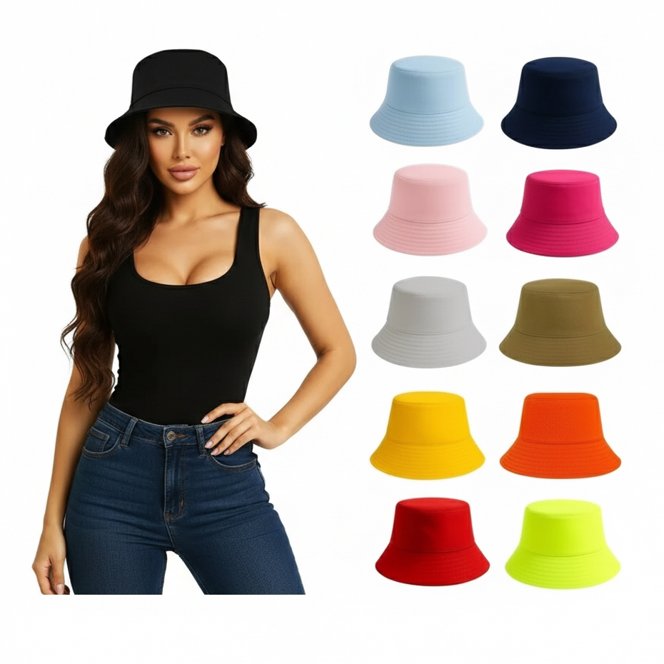 Chapéu Bucket Adulto Feminino Masculino Com Forro Boné De Praia Pescador Acampamento Proteção Solar em Oferta na Shopee
