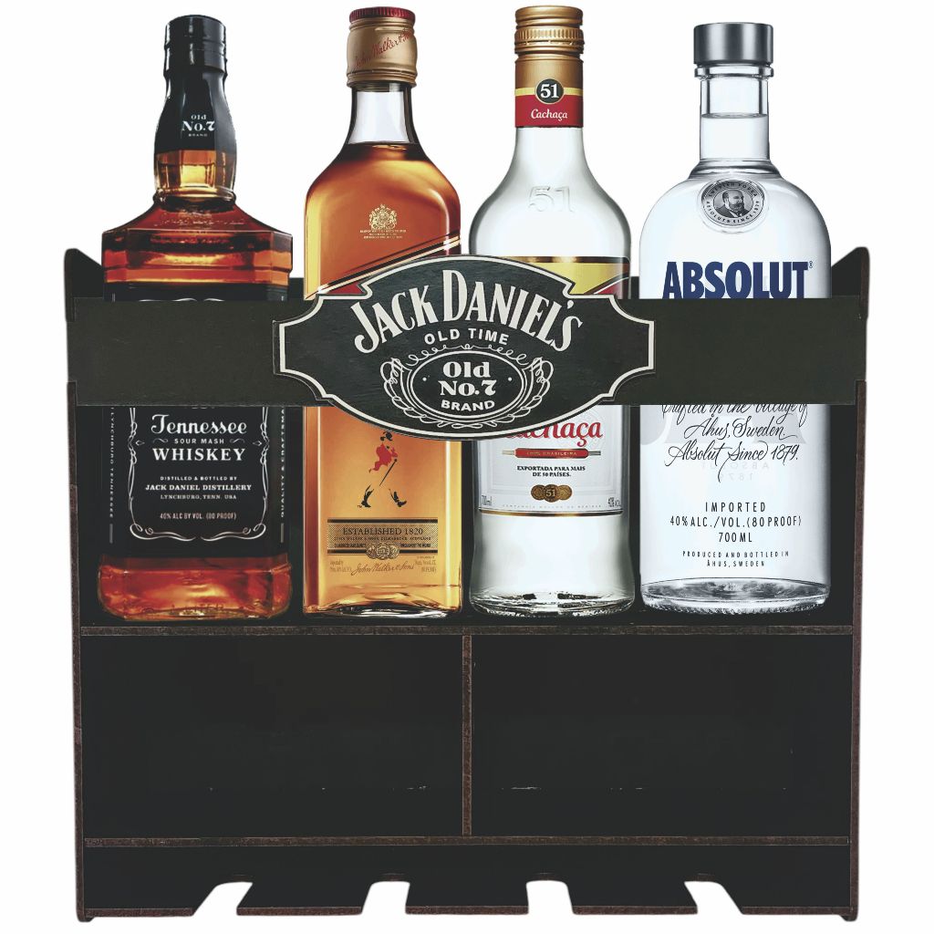 Bar Adega Jack Daniels Barzinho De Parede Rústico Madeira Bebidas Cantinho Churrasco Aparador De Canto Decoração Pintado