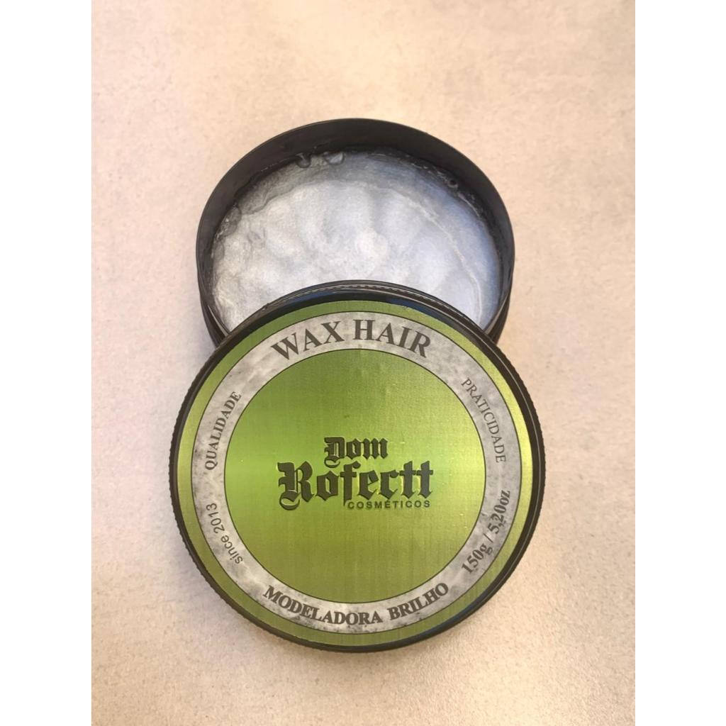 Pomada Modeladora Masculina Dom Rofectt Gel Modelador Efeito Molhado Brilho Cera Para Cabelo e Barba