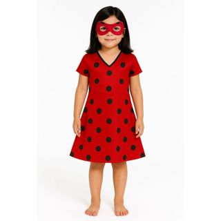 Fantasia Infantil Joaninha com Máscara em Oferta na Shopee