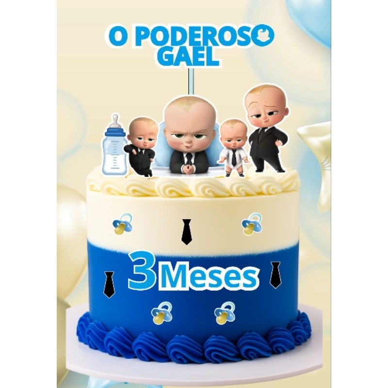 Topo de bolo Personalizado PODEROSO CHEFINHO com NOME E IDADE ENVIO RÁPIDO-topper de bolo-aniversário-personalizados
