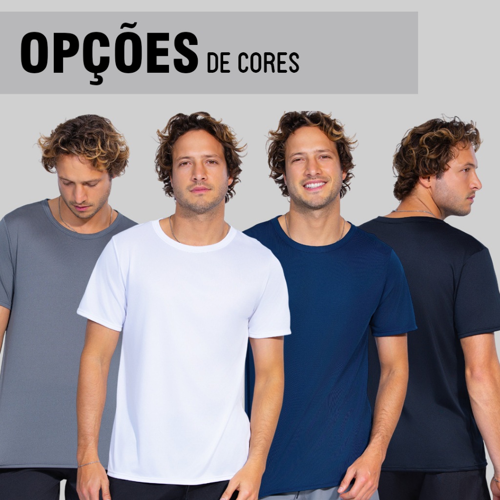 Camiseta Dry Fit Masculina Esportiva Treino Academia Esporte Corrida Confortável Secagem Rápida