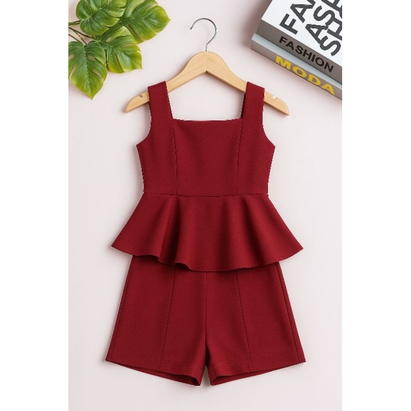 conjunto peplum infantil