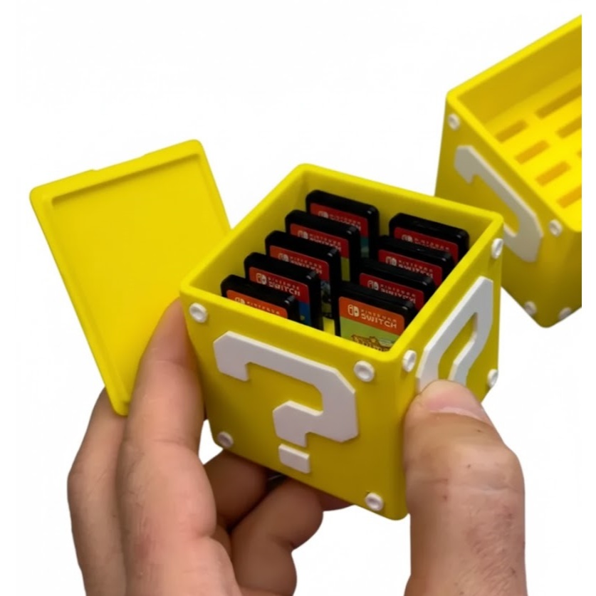 Porta Jogos Nintendo swtich  “Bloco do Super Mario” – Criativo para Fãs da Nintendo