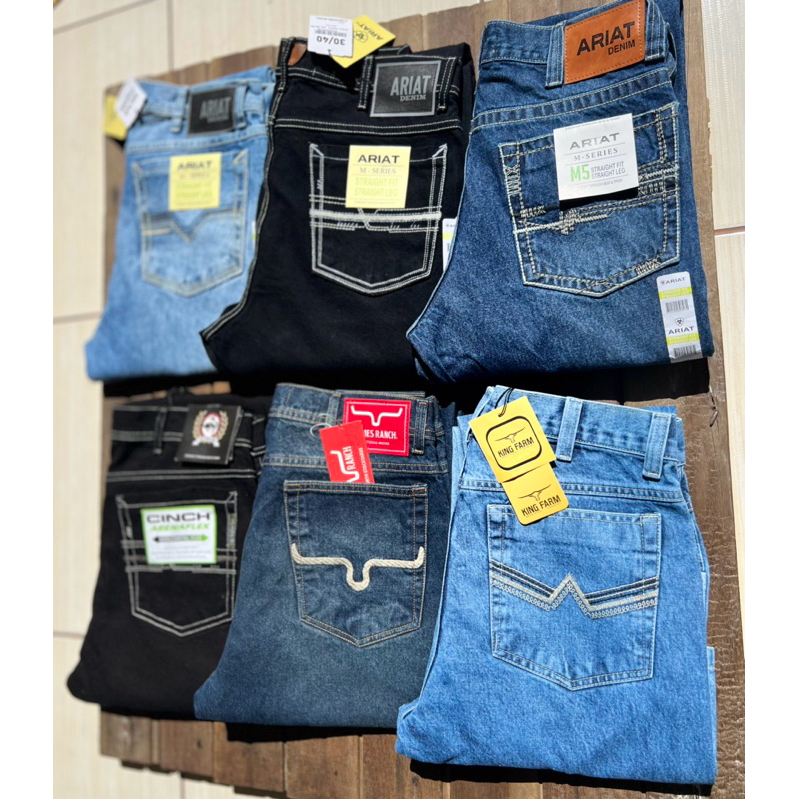 Calça Country Masculina 100% Algodão Peão Montaria Rodeio Cowboy Yellow Stone