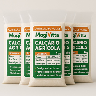 Calcário Agrícola Dolomítico - Correção de PH e Acidez - Ação Rápida -  Fertilizante com Ca e Mg em Oferta na Shopee