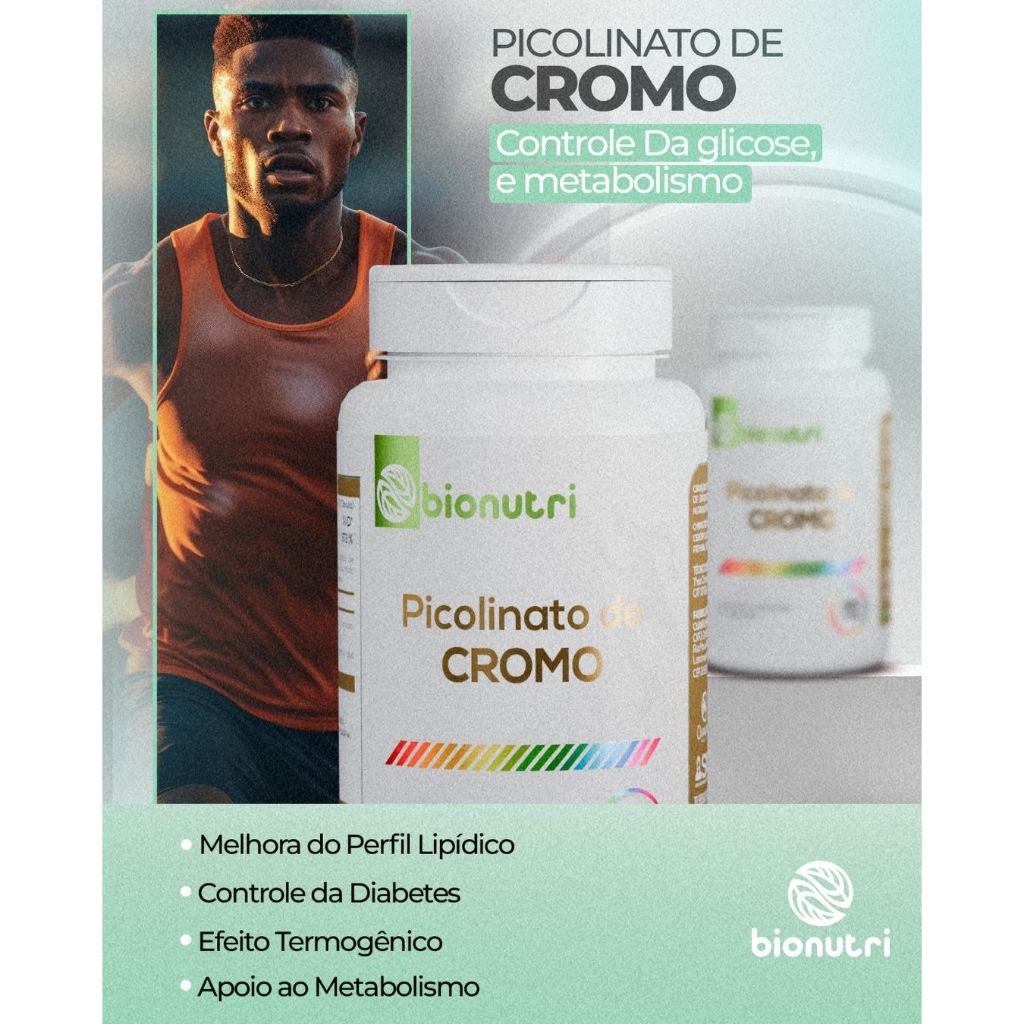 PICOLINATO DE CROMO 120 CAPS BIONUTRI SUPLEMENTO ALIMENTAR