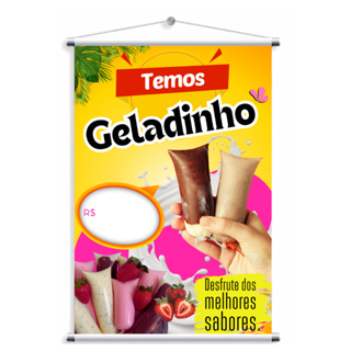 BANNER GELADINHO JUJÚ SACOLÉ  (166) NÃO ALTERAMOS A ARTE, NÃO ADICIONAMOS TELEFONE OU REDES SOCIAIS em Oferta na Shopee