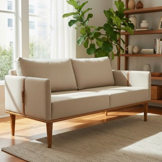 Sofá Namoradeira Milla 1,40m Luxo Castellar Móbile em Oferta na Shopee