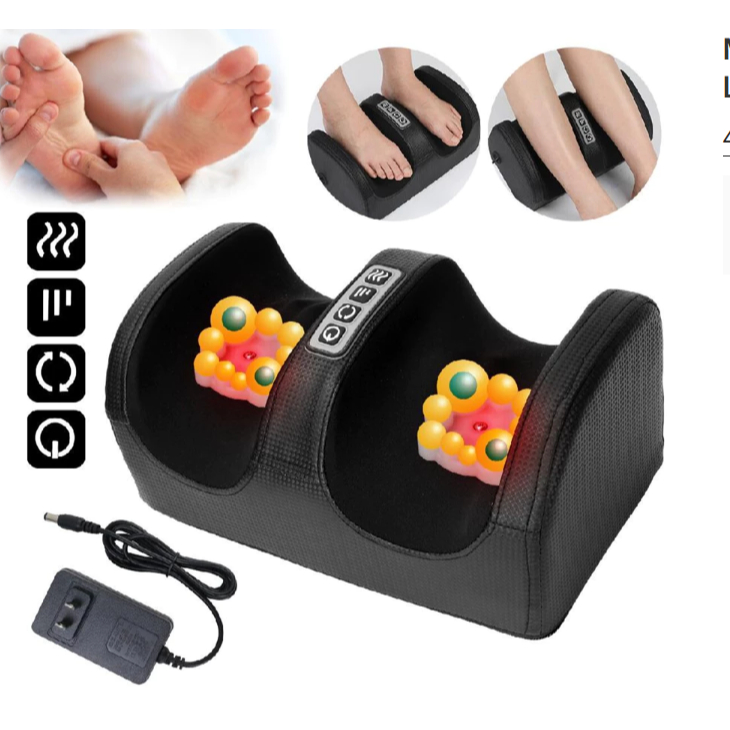 Massageador Elétrico De Pé Massagem Relaxante Terapêutica Anti Stress Linha Premium 220v