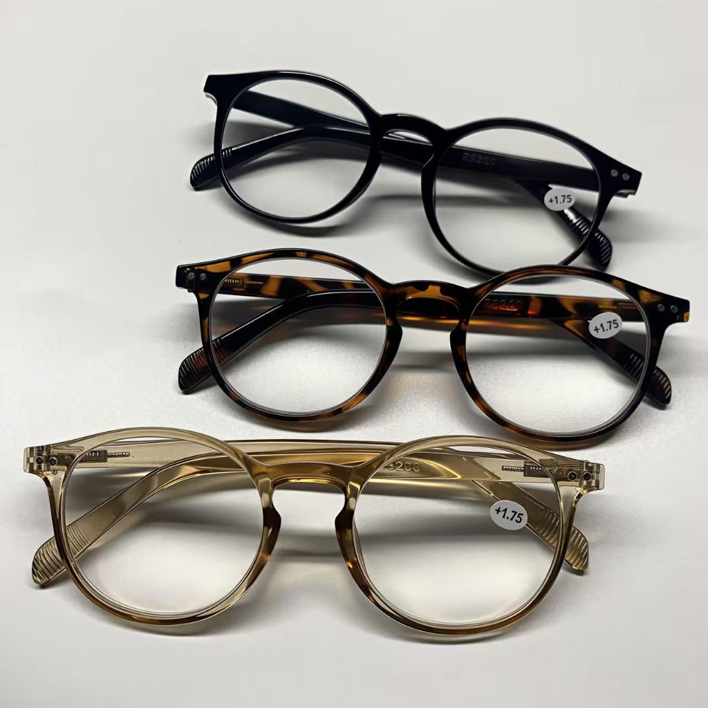 Óculos de Grau leitura Pra Perto +1.00 Até +4.00 femininos masculino Armação Redondo em Oferta na Shopee