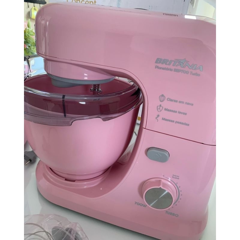 Batedeira Planetária BBP700RS Rosa Turbo 700W 4L 127V