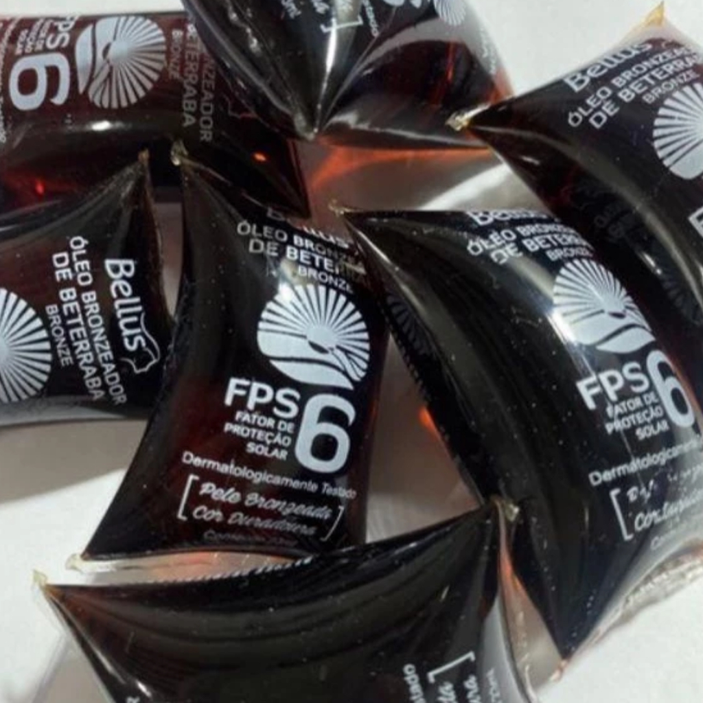 Óleo Bronzeador Bronzear Beterraba e Cenoura Bronze FPS6 23ml Kit 3