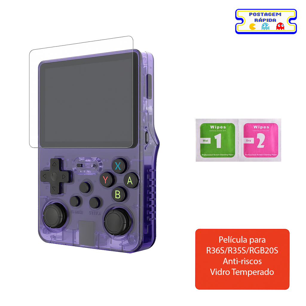 Película de Vidro Temperado para R36S/R35S/RGB20S – Proteção contra Arranhões e Impactos em Oferta na Shopee