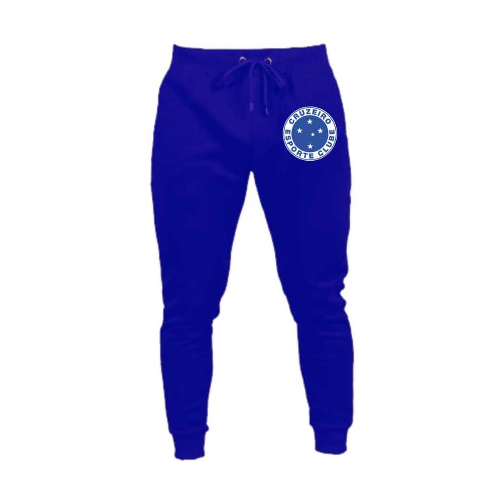 Calça de moletom cruzeiro masculino feminina unissex promoção