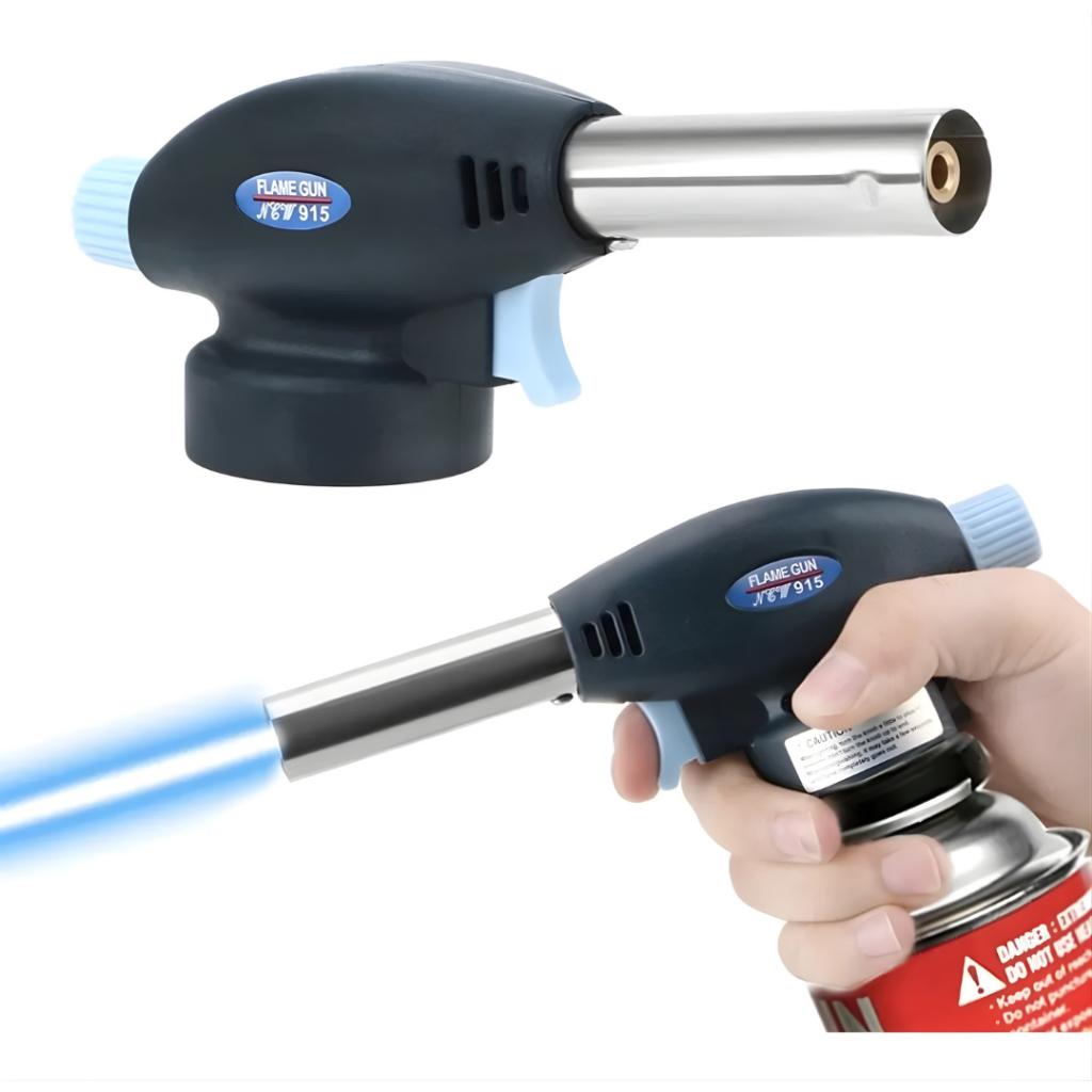 Maçarico Culinário Portátil Com Regulador Acendedor Automático